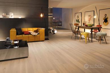 Pavimento impiallacciato Rovere Alpin Sahara