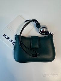 Jacquemus Le Porte Bisou Dark Green in pelle