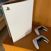 Playstation 5 con lettore, 2 Dualsense e giochi