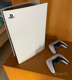 Playstation 5 con lettore, 2 Dualsense e giochi