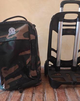 Zaino Scuola Invicta Camouflage con Carrello Troll