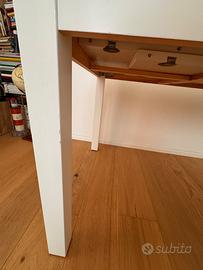 Tavolo allungabile bianco