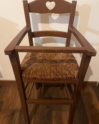 Seggiolone in legno