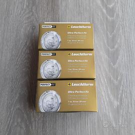 3 Scatole con 30 Capsule Monete 39mm