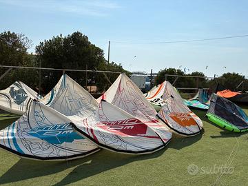 KIT KITESURF COMPLETO – 4 KITE + 3 BARRE – €600