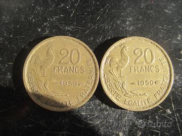 Francia 20 francs 1950 Georges Guiraud