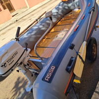 Gommone motore e carrello
