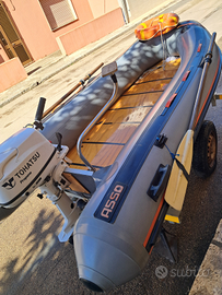 Gommone motore e carrello