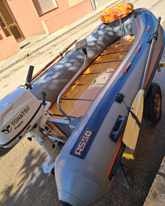 Gommone motore e carrello