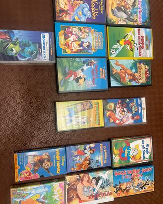 Lotto VHS disney+anime+pixar+cult anni 90