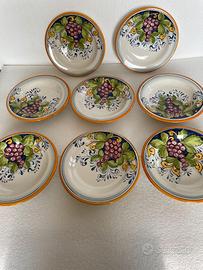 PIATTI DECORATIVI IN CERAMICA TOSCANA-MURO E APPOG