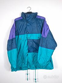 Giacca a vento vintage 90s multicolor