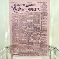 Gazzetta dello sport prima pagina targa originale