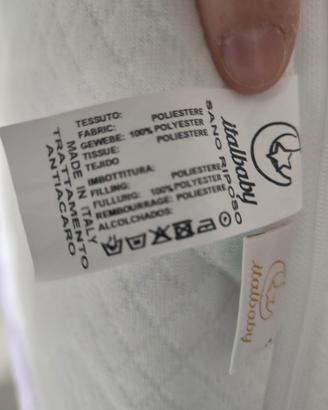 Materasso +cuscino italbaby per lettino