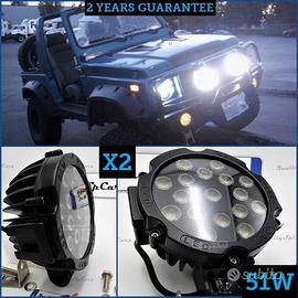 2 FARI LED per SUZUKI OFF-ROAD FUORISTRADA SUV
