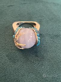 Anello argento e pietre