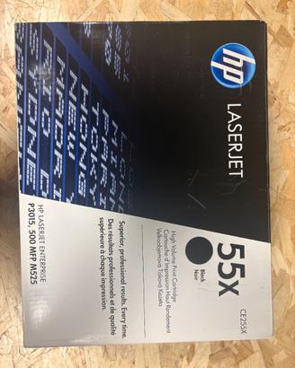 Toner HP 55X CE255X originale nero NUOVO