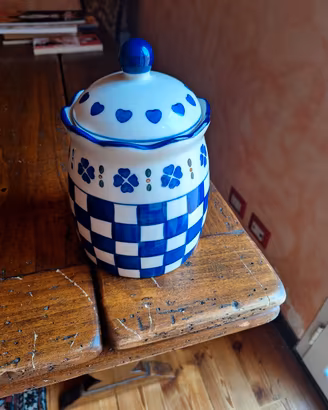 Barattolo ceramica W'Art WALD decorato a mano