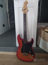 chitarra elettrica con sacca e amplificatore 