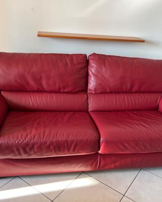 Divano letto in pelle