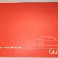 Alfa Romeo Giulietta uso e manutenzione