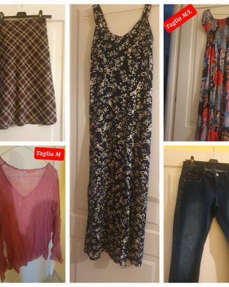 ABITI DONNA :  COMPLETI , MAGLIE , GIACCONI , ECC.