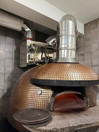 Forno a legna gas completo di abbattitore di fumi