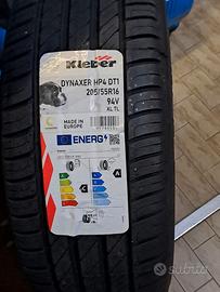 4 gomme estive nuove Kleber 205/55 R16 94V