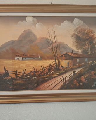 quadro olio su tela Antonio Ponticelli