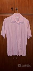 Camicia a costine rosa uomo 