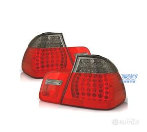 FANALI BMW E46 01-05 LED ROSSO AFFUMICATO LOOK M3