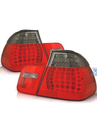 FANALI BMW E46 01-05 LED ROSSO AFFUMICATO LOOK M3