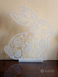 🐰 Decorazione Pasquale Coniglio –Line Art Elegante