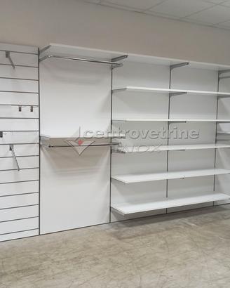 Scaffale abbigliamento guardaroba n legno bianco "