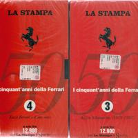 VHS "I 50 ANNI DELLA FERRARI" de LA STAMPA (4 VHS)