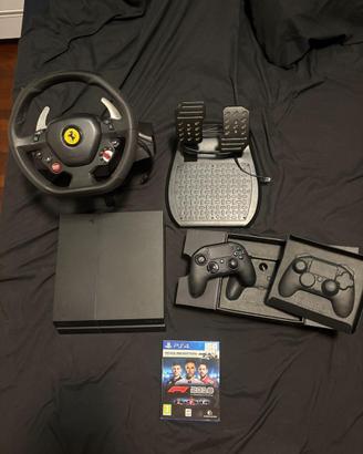 PS4 base+thrustmaster t80 ferrari+naconpro2+f12018