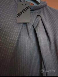 Abito Gessato Grigio Brand Imperial Made in ltaly