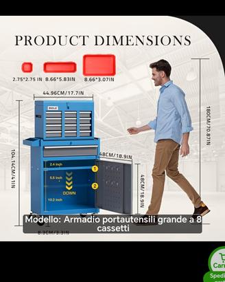  carrelli porta attrezzi 