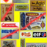 Adesivi moto (lotto stock vintage auto collezione)