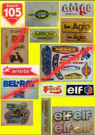 Adesivi moto (lotto stock vintage auto collezione)