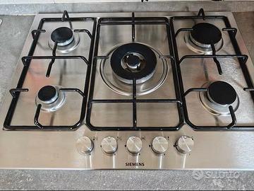 Siemens Piano cottura fornello 5 fuochi gas