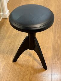 Sgabello regolabile per pianoforte – nero