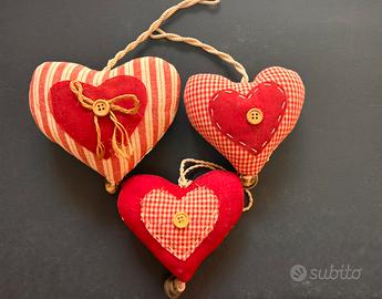 Tris Cuori Decorativi ANGELICA HOME & COUNTRY