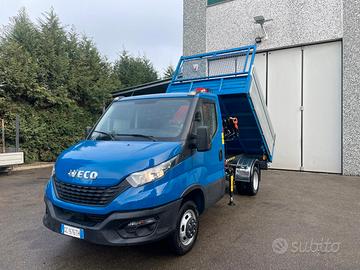 Iveco Daily 35C14 Ribaltabile + Gru HC 38 nuova