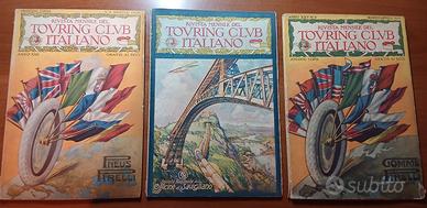 RIVISTE TOURING CLUB ITALIANO 1916-1918-1919