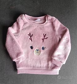 Maglia pigiama Neonata rosa Pepco 12 mesi 80 cm