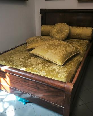 letto antico impero mogano napoli 800 antiquariato
