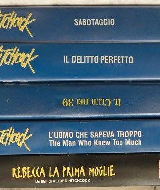 LOTTO 9 VHS ALFRED HITCHCOCK (Notorious, L'uomo ch