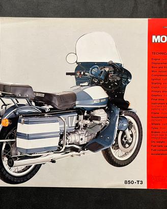 Brochure Moto Guzzi 850 T3 Polizia Di Stato
