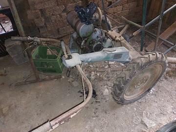 motocoltivatore con barra falciante